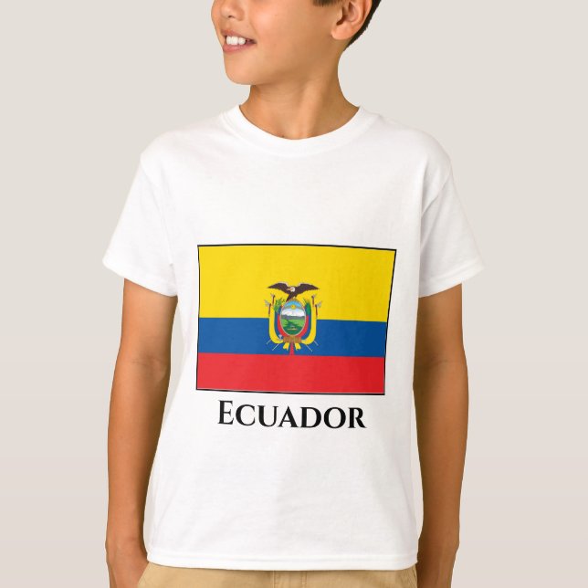 Ecuador (ecuadorianische Flagge) T-Shirt (Vorderseite)