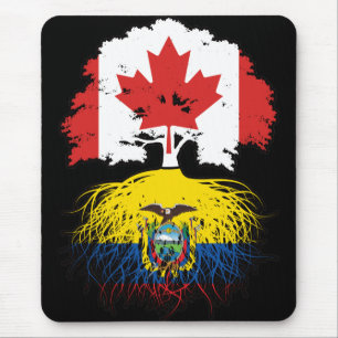 Ecuador Ecuadorianisches kanadisches Treuhandflagg Mousepad