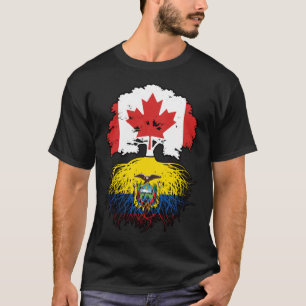 Ecuador Ecuadorianisches kanadisches Treuhandflagg T-Shirt