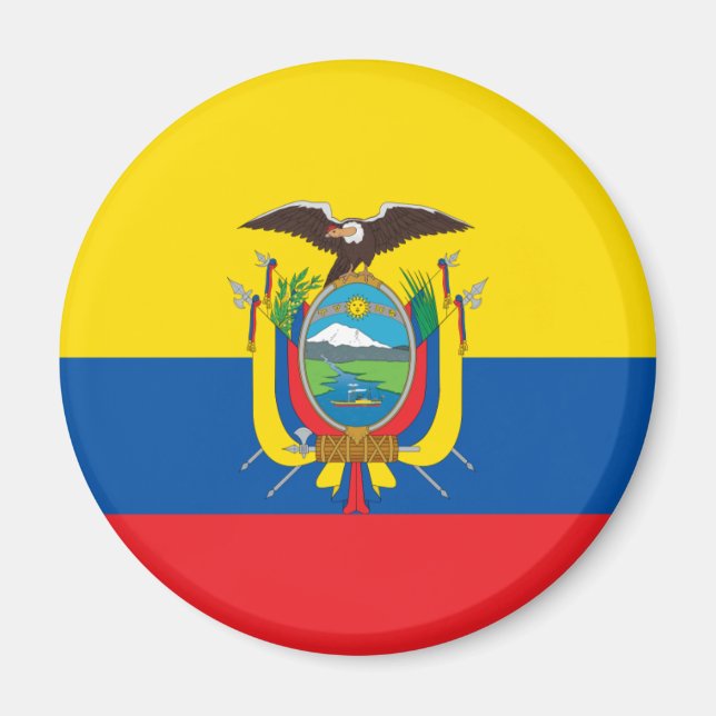Ecuador Fahne EG Magnet (Vorne)