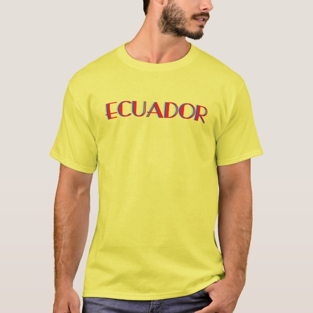 Ecuador Fahne für Liebhaber der ecuadorianischen W T-Shirt (Vorderseite)