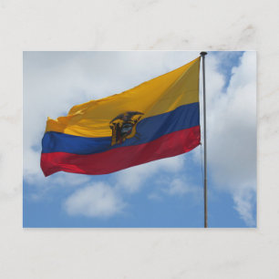 Ecuador-Fahne Postkarte
