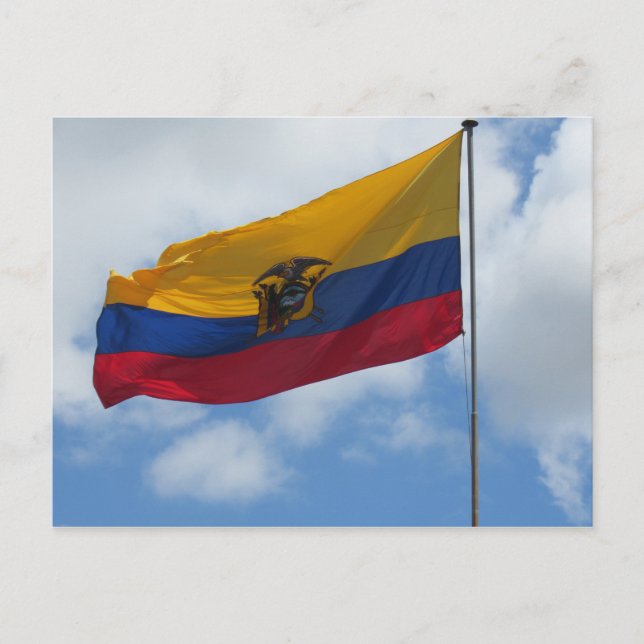 Ecuador-Fahne Postkarte (Vorderseite)