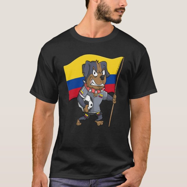 Ecuador Fan Dog T-Shirt (Vorderseite)