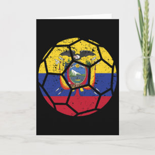 Ecuador Fans Ecuador Flagge Weltfußballtrikot Fuß Karte