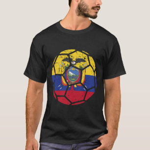 Ecuador Fans Ecuador-Flagge Weltfußballtrikot Fuß T-Shirt