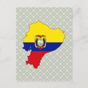 Ecuador Flag Karte