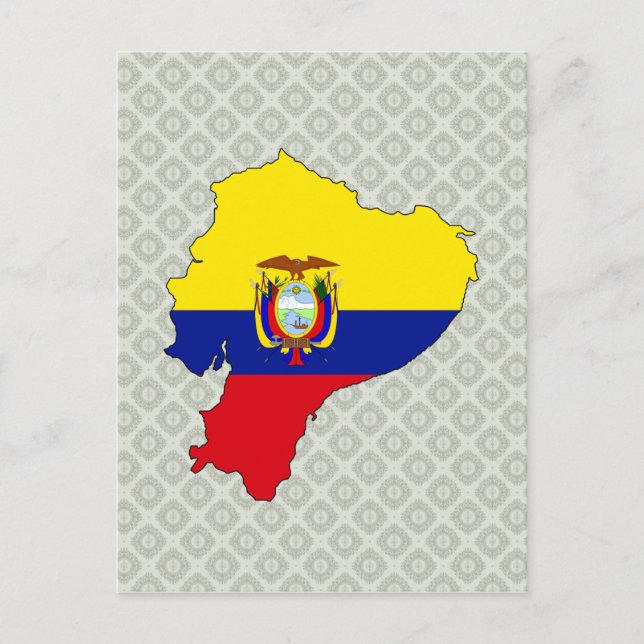 Ecuador Flag Karte (Vorderseite)