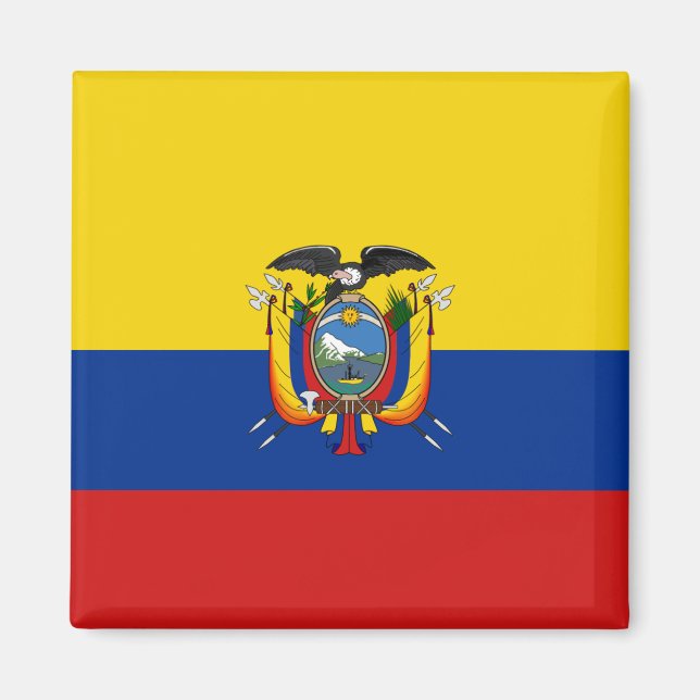 Ecuador Flag Magnet (Vorne)