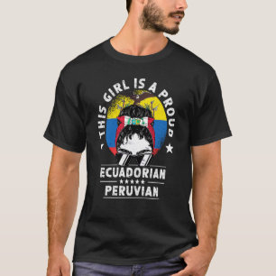 Ecuador Flag Peru Grosse Frauen Mädchen Bürgerstol T-Shirt