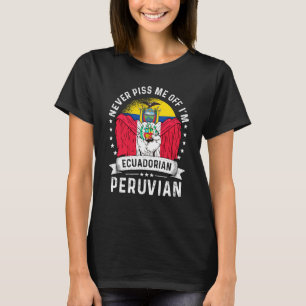 Ecuador Flag Peru Spaß Grosser Bürger Pride T-Shirt