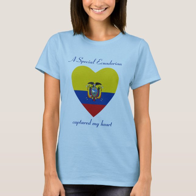 Ecuador Flag Sweetheart T - Shirt (Vorderseite)