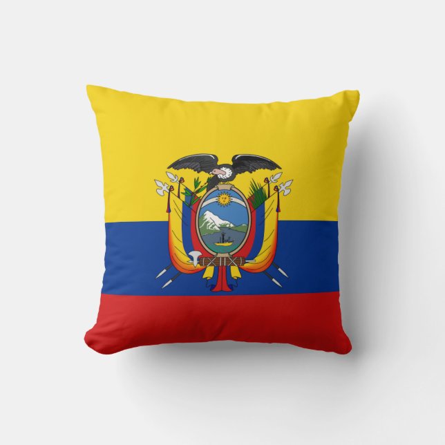 Ecuador Flag x Flag Kissen (Vorderseite)