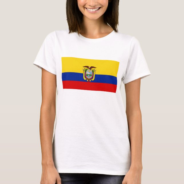 Ecuador Flag x Map T - Shirts (Vorderseite)