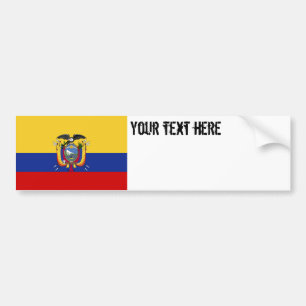 Ecuador-Flagge Autoaufkleber