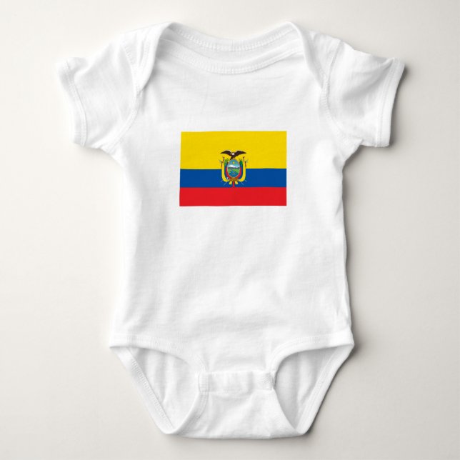 Ecuador-Flagge Baby Strampler (Vorderseite)