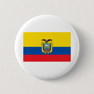Ecuador-Flagge Button