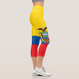 Ecuador-Flagge Capri Leggings