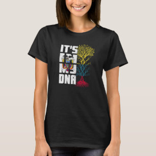 Ecuador Flagge Ecuadorian Es ist in meinem DNA Pat T-Shirt
