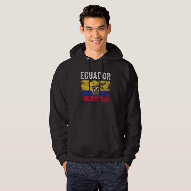Ecuador-Flagge: Ecuadorianische Flagge Hoodie (Vorne ganz)