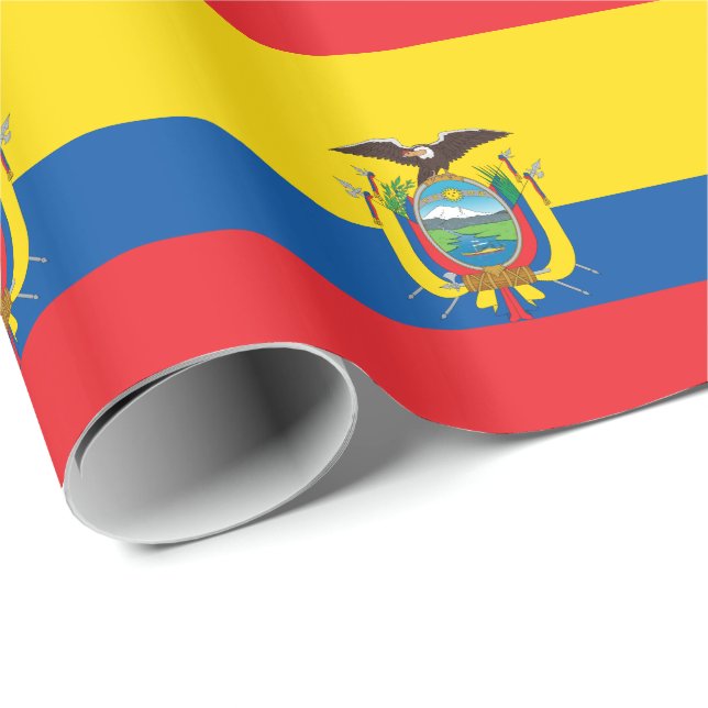 Ecuador-Flagge Geschenkpapier (Rolleneckpunkt)