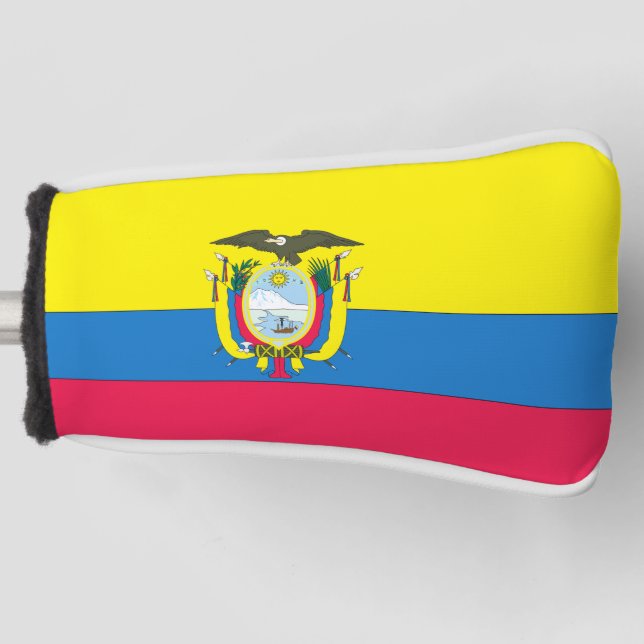 Ecuador-Flagge Golf Headcover (Vorderseite)