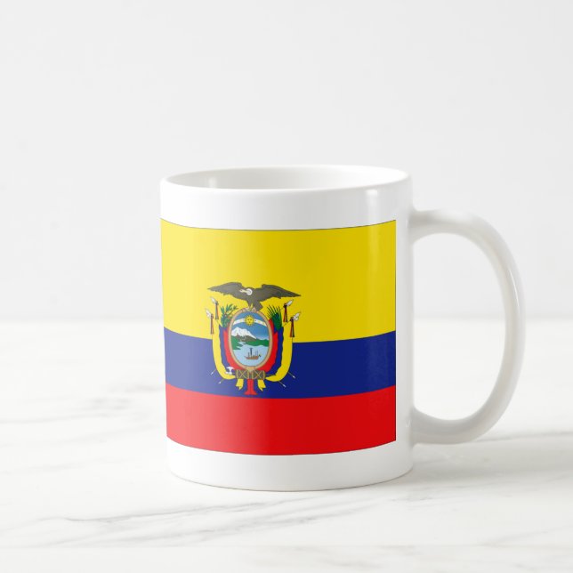 Ecuador-Flagge Kaffeetasse (Rechts)