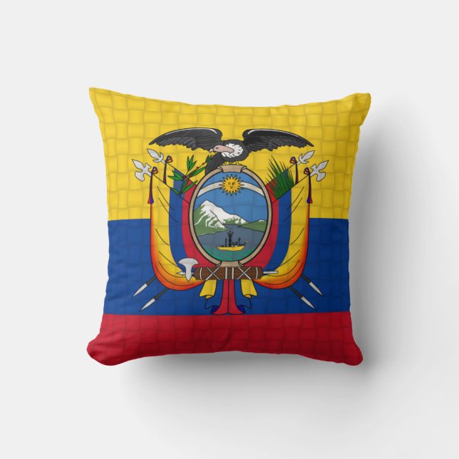 Ecuador-Flagge Kissen (Vorderseite)