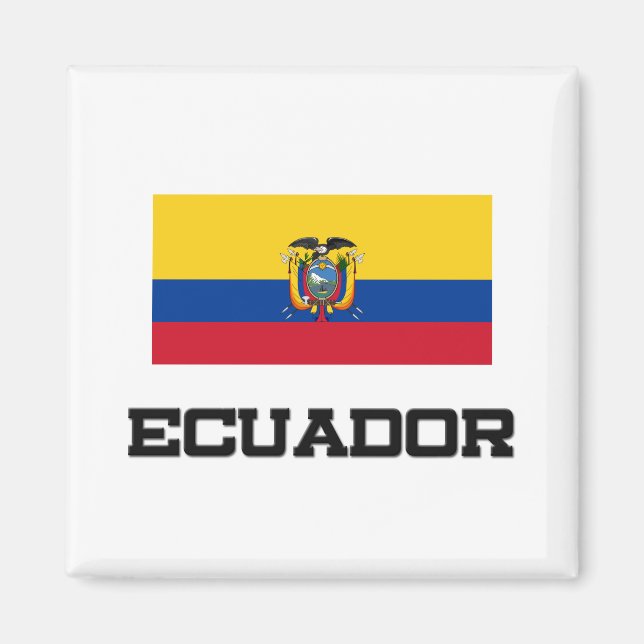 Ecuador-Flagge Magnet (Vorne)
