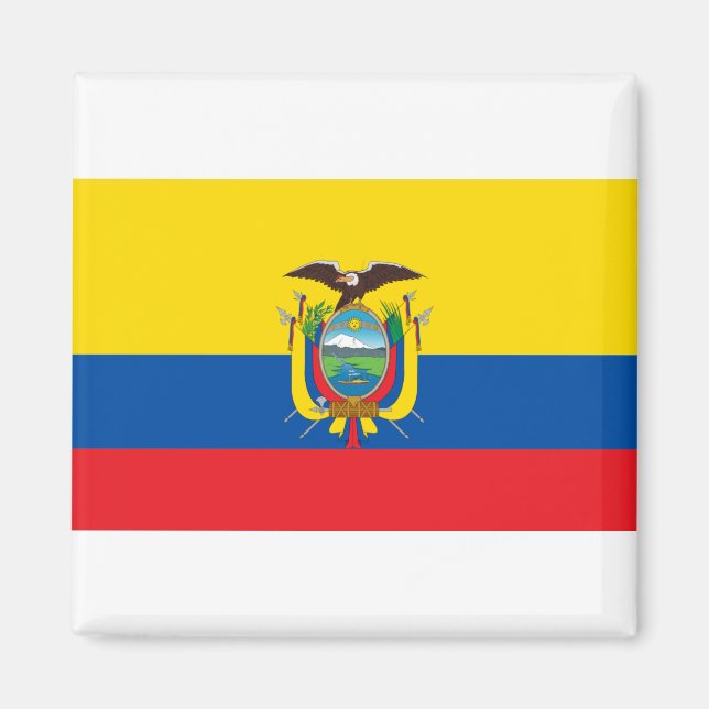 Ecuador-Flagge Magnet (Vorne)