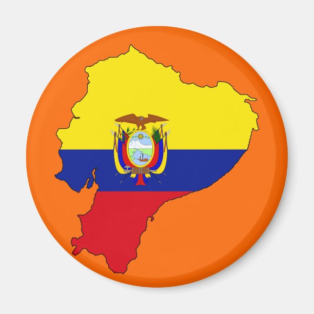 Ecuador-Flagge Magnet (Vorne)