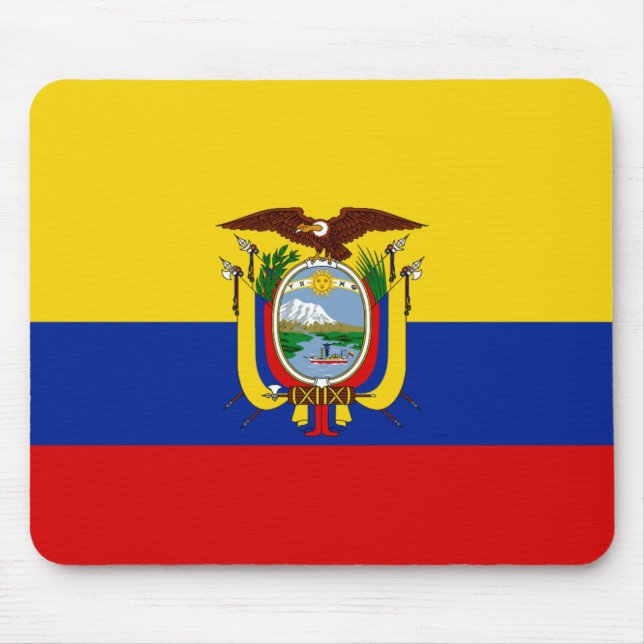 Ecuador-Flagge Mousepad (Vorne)