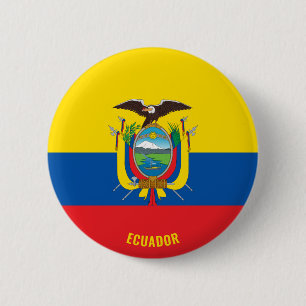 Ecuador Flagge Niedliches Patriotikum Button