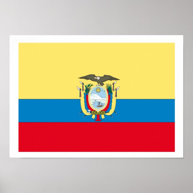 Ecuador-Flagge Poster (Vorne)