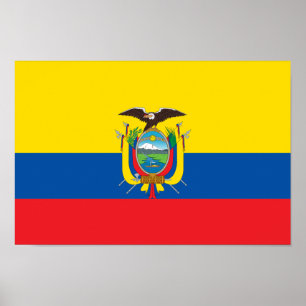 Ecuador-Flagge Poster