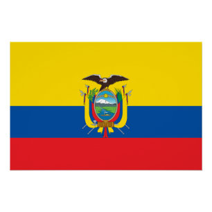 Ecuador-Flagge Poster