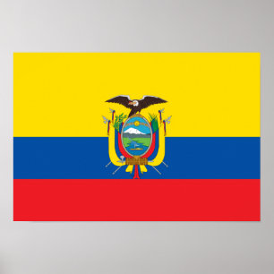 Ecuador-Flagge Poster