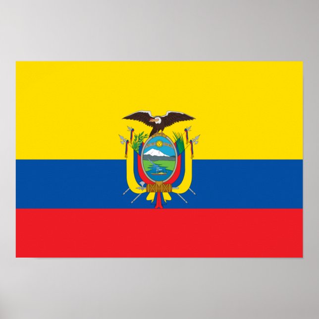 Ecuador-Flagge Poster (Vorne)