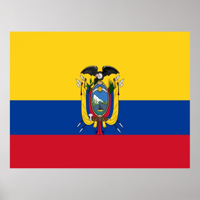 Ecuador-Flagge Poster (Vorne)