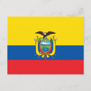 Ecuador-Flagge Postkarte