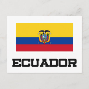 Ecuador-Flagge Postkarte