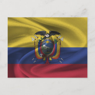 Ecuador-Flagge Postkarte