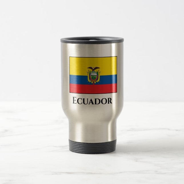 Ecuador-Flagge Reisebecher (Mittel)