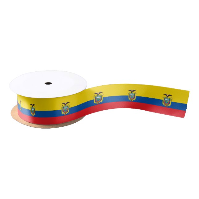 Ecuador-Flagge Satinband (Spule)