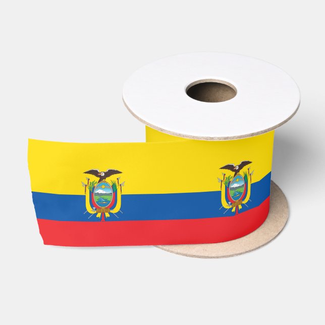 Ecuador-Flagge Satinband (Spule)