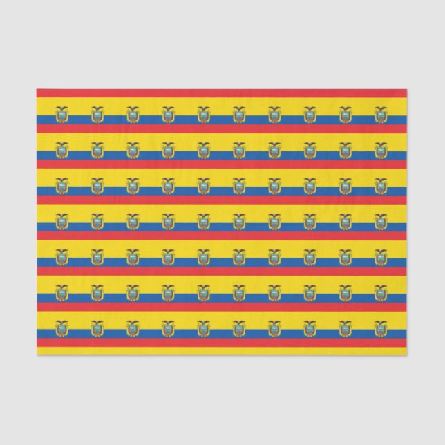Ecuador-Flagge Seidenpapier (Vorderseite)