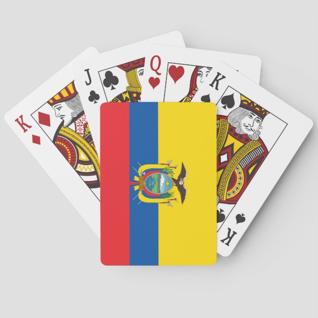 Ecuador-Flagge Spielkarten (Rückseite)