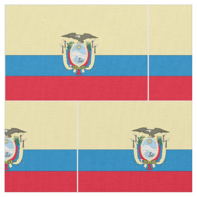 Ecuador-Flagge Stoff (Nahaufnahme)