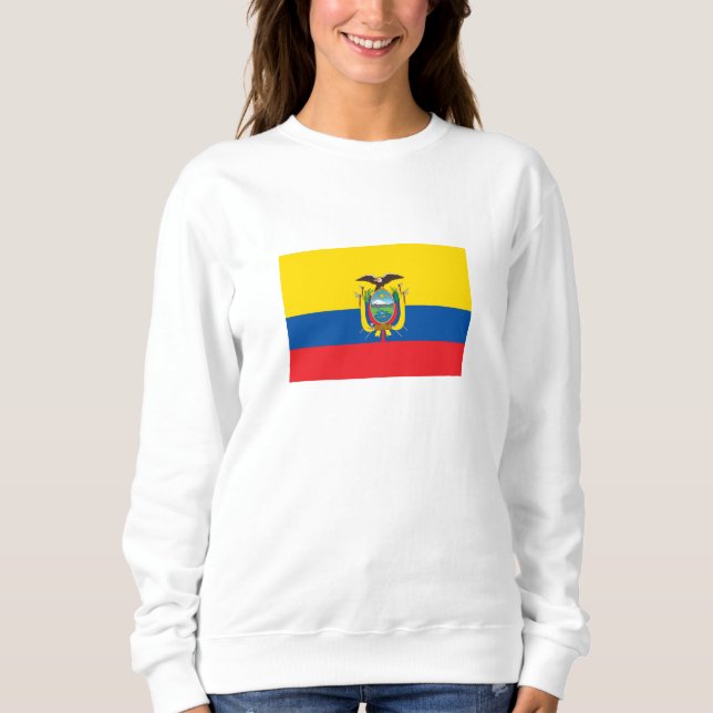 Ecuador-Flagge Sweatshirt (Vorderseite)