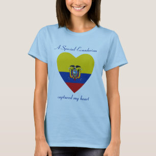 Ecuador-Flagge T-Shirt für den Schatz